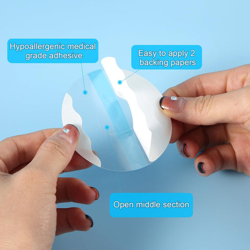 20pcs Adhesive Patches for CGM, Universal Waterproof Adhesive Sticker Sensor Covers Protection Breathable Clear Glucose Monitor Patch Long-Lasting...