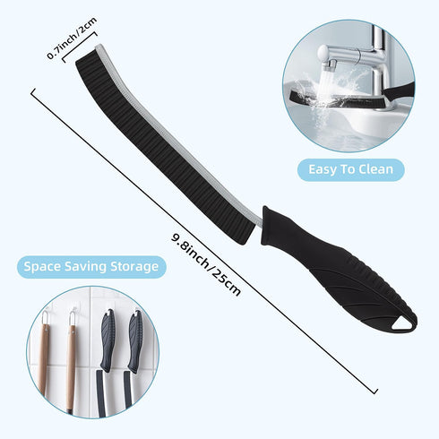 Grout Cleaning Brush - Hard Bristle Crevice Cleaning Brush, Scrub Brush for Tile Grout Crevice, Toilet, Kitchen, Bathroom, Window Track, Vehicle, ...