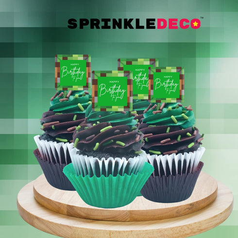 Jungle Camoflage Edible Gaming Woodlands Confetti Sprinkles Cake Cookie Cupcake IceCream Donut Quins - 6oz Bag...
