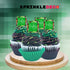 Jungle Camoflage Edible Gaming Woodlands Confetti Sprinkles Cake Cookie Cupcake IceCream Donut Quins - 6oz Bag...