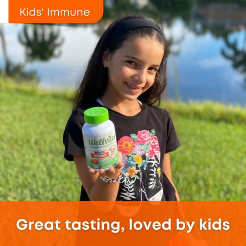 Sugar Free Kids Immune Daily Gummy Vitamins - Vegan, Non-GMO - Vitamin C Gummies for Kids Immune Support – No Artificial Sweeteners, Gluten Free, ...