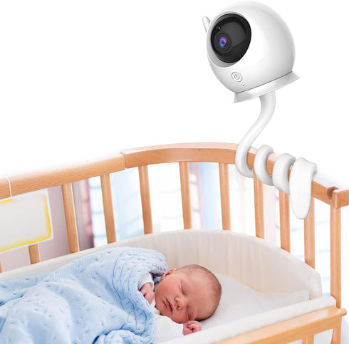 Universal Baby Monitor Mount Shelf Flexible Camera Stand No Drilling for Nursery Baby Monitor Crib Holder Compatible with Baby Monitor Camera with...