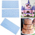10Pcs/Set Fondant Impression Mat, Tree Bark Brick Stone Wall Flower Cobblestone Diamond Quilted Grid Texture Design Embossed Lace Embossing Mold D...