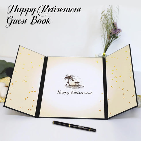 Retirement Party Decorations, Happy Retirement Guest Book Alternative with Retirement Pen, Retirement Gifts for Women Men, Farewell Party Supplies...