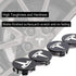ROCCS Compatible with Model 3 S X Set Aero Wheel Cap Kit, Center Logo Emblem Modification Hub Cover with Cap Lug Nut Cover, Silver...