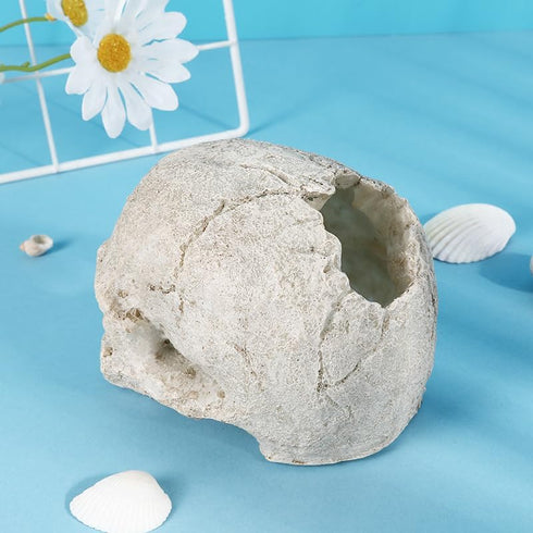 Halloween Aquarium Landscape Skull Aquarium Skull Artificial Skeleton Decoration for Home Décor Aquarium Fish Tank Landscape Collectible Teaching ...
