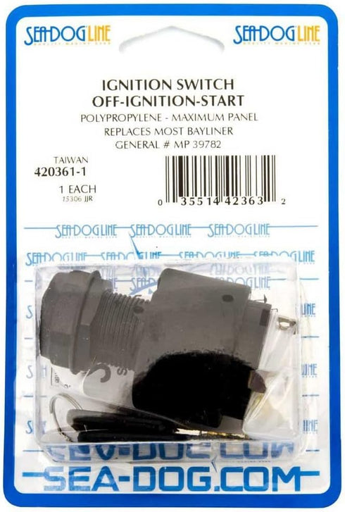 Sea Dog 420360-1 Three Position Ignition Switch, Off-Ign-Start...