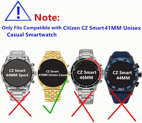 Compatible for Citizen CZ Smart Gen 2 41MM Screen Protector, 9H Anti-Scratch Tempered Glass Protective Film for CZ Smart Gen 2 41MM Unisex Casual ...