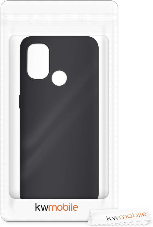 kwmobile Case Compatible with OnePlus Nord N100 Case - TPU Silicone Phone Cover with Soft Finish - Black...