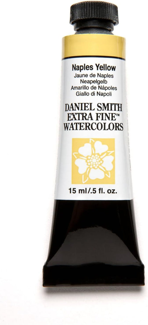 DANIEL SMITH 284600058 Extra Fine Watercolor 15ml Paint Tube, Naples Yellow, 0.5 Fl Oz (Pack of 1)...