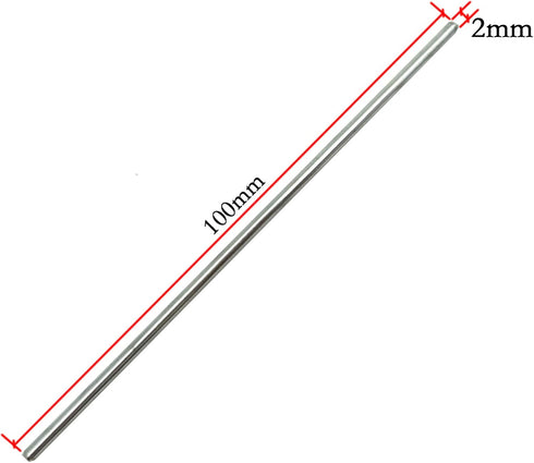 EUDAX 30mmx9mm Plastic Roll 2mm Dia Shaft Toys Wheel and 2mmx100mm STEM Shaft Round Rod Axles for DIY Toy RC Car Truck Boat Helicopter Model Part ...