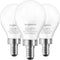 SHINESTAR 3-Pack Ceiling Fan Light Bulbs, Small Base, 120v 40w Equivalent, E12 LED Bulb, 5000K Daylight, Non-Dimmable...
