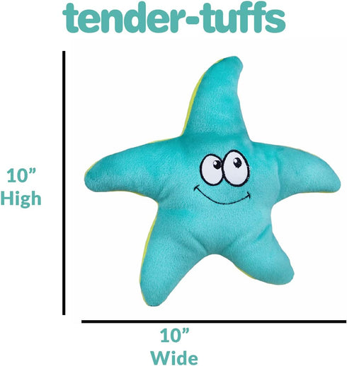 SmartPetLove Tender-Tuffs Easy Grab - Small Squeaky Soft Plush Starfish Dog Toy - Great for Puppies and Adult Dogs...