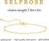 Ankle Bracelets for Women,Dainty Gold Anklet 14k Gold Plated Summer Pearl Anklets for Women Waterproof Non Tarnish Pearl Anklet Set Cute Beded Cha...