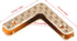 Pastlla 10pcs Metal Purse Corner Bags Handbags Clip Edges Bag Corner Clip Corner Decorative Protector Cover Bag Hardware Accessories Style D...