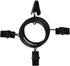 40 Pack Curtain Rings with Clips, Drapery Clips with Rings, Drapes Rings 1.26 in Interior Diameter, Fits up to 1 in Curtain Rod, Black...