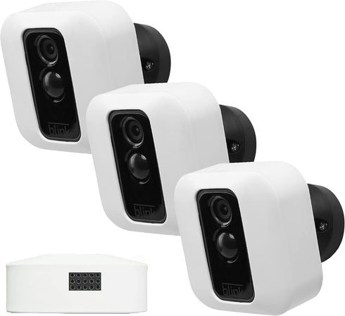 Silicone Skin Case Cover Compatible with Blink XT and XT2 Outdoor Camera – Weather-Resistant Protective Cover with Speaker Cutout – White (3-Pack)...