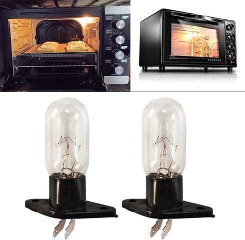 Small Microwave Oven All-in-one Led Bulbs with 2-Pin Base 230V 20W High Temp Appliance Lighting Bulb Parts and Accessories for Old Microwave Oven ...