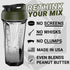 HELIMIX 2.0 Vortex Blender Shaker Bottle Holds upto 28oz | No Blending Ball or Whisk | USA Made | Portable Pre Workout Whey Protein Drink Shaker C...