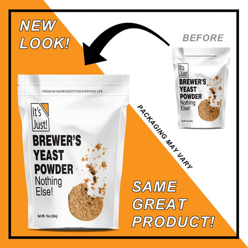 It's Just - Brewers Yeast Powder, Supports Lactation, Keto Baking, Sourdough Bread, Boost Mother's Milk, Make Lactation Cookies, 10oz...