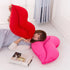 LEVINIS Hot Pink Lip Shape Throw Pillows Girls Soft Velvet Decorative Reversible Pillow Cushion for Bed Couch Office 23.6 x 13.6 Inch...