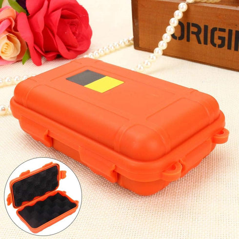Outdoor Survival Storage Box, Waterproof Shockproof Box Plastic Tool Box Enclosure Airtight Survival Case Container Storage Travel Sealed Containe...