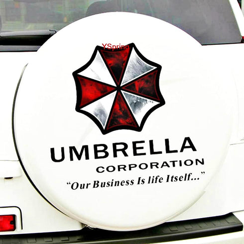 Reside nt Evi l Car Front Cover Decal Umbrella Corporation Logo Sticker Auto Body Vinyl Sticker for Vehicles(Style K - Black fonts-1pcs-19.7in)...