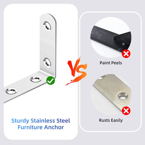 furniture anchors anti-tip baby proofing: Safety Straps Kit for Dresser Secure 400 lbs Bookcase to Wall Cabinet Wall Anchor 4 Pack...