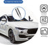 4Pcs Car Rearview Mirror Anti-Collision Scraping Strip, Anti-Rub Anti-Scratch Trim Sticker, Carbon Fiber Rearview Mirror Crash Protector, Universa...