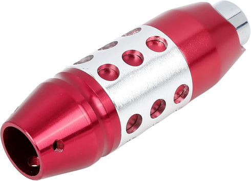 X AUTOHAUX Universal Aluminum Alloy Car Gear Stick Shift Knob with Button Lever Shifter Red...