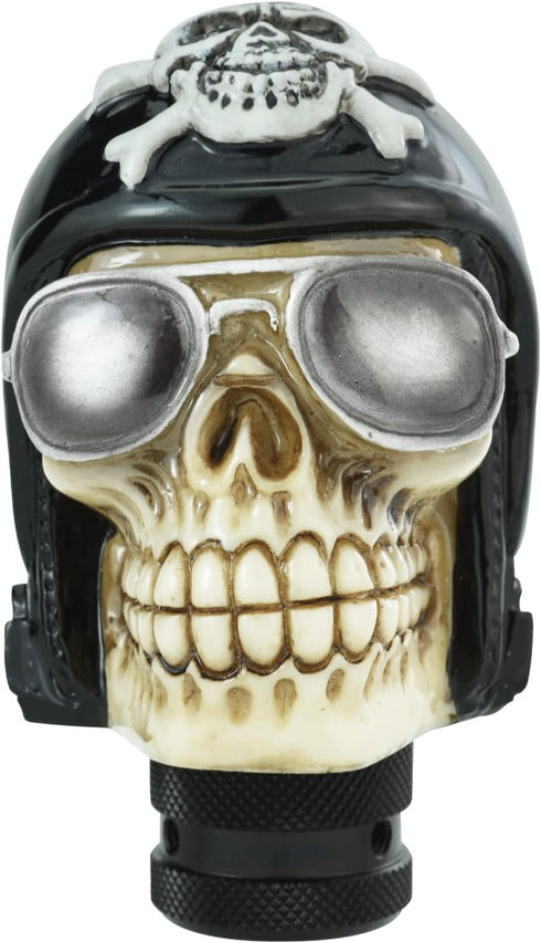 Arenbel Skeleton Gear Shift Stick Knob Skull Pilot Style Racing Speed Shifter Lever Handle Replacement Fit Most Manual Automatic Cars, Black...