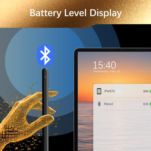 Stylus Pen for iPad 9th&10th Gen,Compatible with (2018-2023) Apple iPad Pro 11/12.9 inch, iPad 10th/9th/8th/7th/6th Gen, iPad Air 5/4/3rd Gen, iPa...