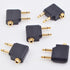 5pcs Airplane Headphone Adapters Golden Plated Dual 3.5mm Male to 3.5mm Female Airplane Headphone Adapter for Audio Jack to Plug Air Plane Flight ...