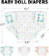 SCOM 4 PCS Baby Doll Diapers Baby Doll Accessories Sets Sized for 14-18 inch American Reborn Baby Dolls,Realistic Baby Dolls, for Kid Age 3+ (Diap...