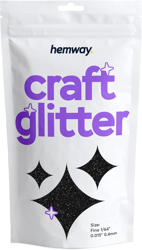 Hemway Craft Glitter 100g / 3.5oz Glitter Flakes for Arts Crafts Tumblers Resin Epoxy Scrapbook Glass Schools Paper Halloween Decorations - Fine (...