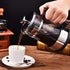 Joyzan French Press Coffee Maker, Stainless steel Coffee Pot Heat Resistant Cold Brew Tea Maker Thickness Borosilicate Glass Portable Small Filter...