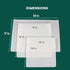 3 Pack PTFE Sheet/Teflon Sheets Multiple Sizes. Non Stick Transparent Reusable Sheets, Extra-Thick and Heat Resistant. Great as Applique Pressing ...