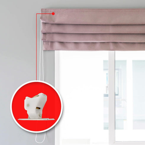 Amazing Drapery Hardware Large White Roman Shade Cord Lock with Dual Brass Wheels - Holds up to 5 Lift Cords, Suitable for Roman and Pleated Shade...
