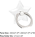 uxcell Transparent Phone Ring Holder, Clear Finger Grip Stand for Phone, Case, Tablet (Star Shape)......