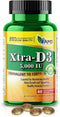 America Medic & Science Xtra D3 Vitamin D 5,000 IU (125 mcg) Cholecalciferol Supplement for Men & Women (60 Easy to Swallow Softgels) Best for Bon...