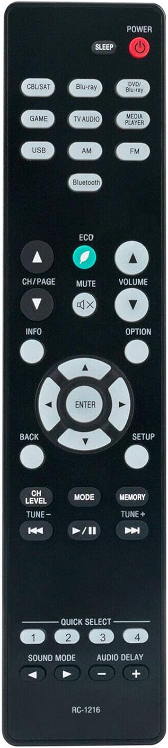 AIDITIYMI RC-1216 New Replacement IR Remote for Denon AV Surround Receiver AVR-S530BT AVR-S540BT AVR-X550BT AVR-X540BT Remote...