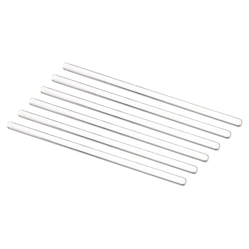 MECCANIXITY 3.3 Borosilicate Glass Stick 7.87" Length 8mm Dia Stir Rod Mixing Tools with Both Ends Round for Lab Kitchen Science 6Pcs...