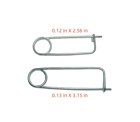 8PCS Steel Brooch Shape Cotter Safety Pin Spring Pin, Quick Lock Brooch Locking Fastener for Farm Lawn Garden Hook (0.13 in X 3.15 in)...