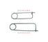 8PCS Steel Brooch Shape Cotter Safety Pin Spring Pin, Quick Lock Brooch Locking Fastener for Farm Lawn Garden Hook (0.13 in X 3.15 in)...