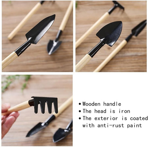 Hand Shovel for Gardening Trowel Garden Tool -3Pcs Planting Tools Garden Rake Ergonomic Hand Tools Set Shovel Indoor Plants Tools - Gardening Tool...