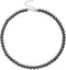 EVER FAITH Round Simulated Pearl Choker Necklace, 925 Sterling Silver Pearl Strand Necklace Wedding Jewelry for Flower...