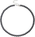 EVER FAITH Round Simulated Pearl Choker Necklace, 925 Sterling Silver Pearl Strand Necklace Wedding Jewelry for Flower...