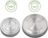 Mason Jar Lifestyle 5 Pack Stainless Steel Storage Lids with Platinum Silicone Liners for Wide Mouth Jars – Heavy Duty Caps for Mason Jars – Airti...