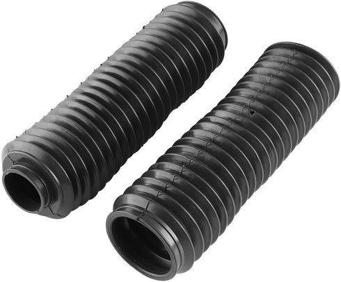 Motorcycle Fork Boots, 1 Pair Black Motorcycle Front Fork Tubes Boots Rubber Sleeve Shock Cover for ATV Dirt Bike, Length: 9", Inner Diameter: 1.5...