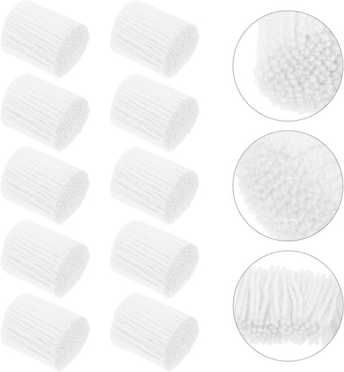 ARTIBETTER 10 Rolls Latch Hook Yarn Precut Rug Yarn Tapestry Yarn Threads for DIY Craft Sewing Knitting Yarn Latch Hook Supplies White......